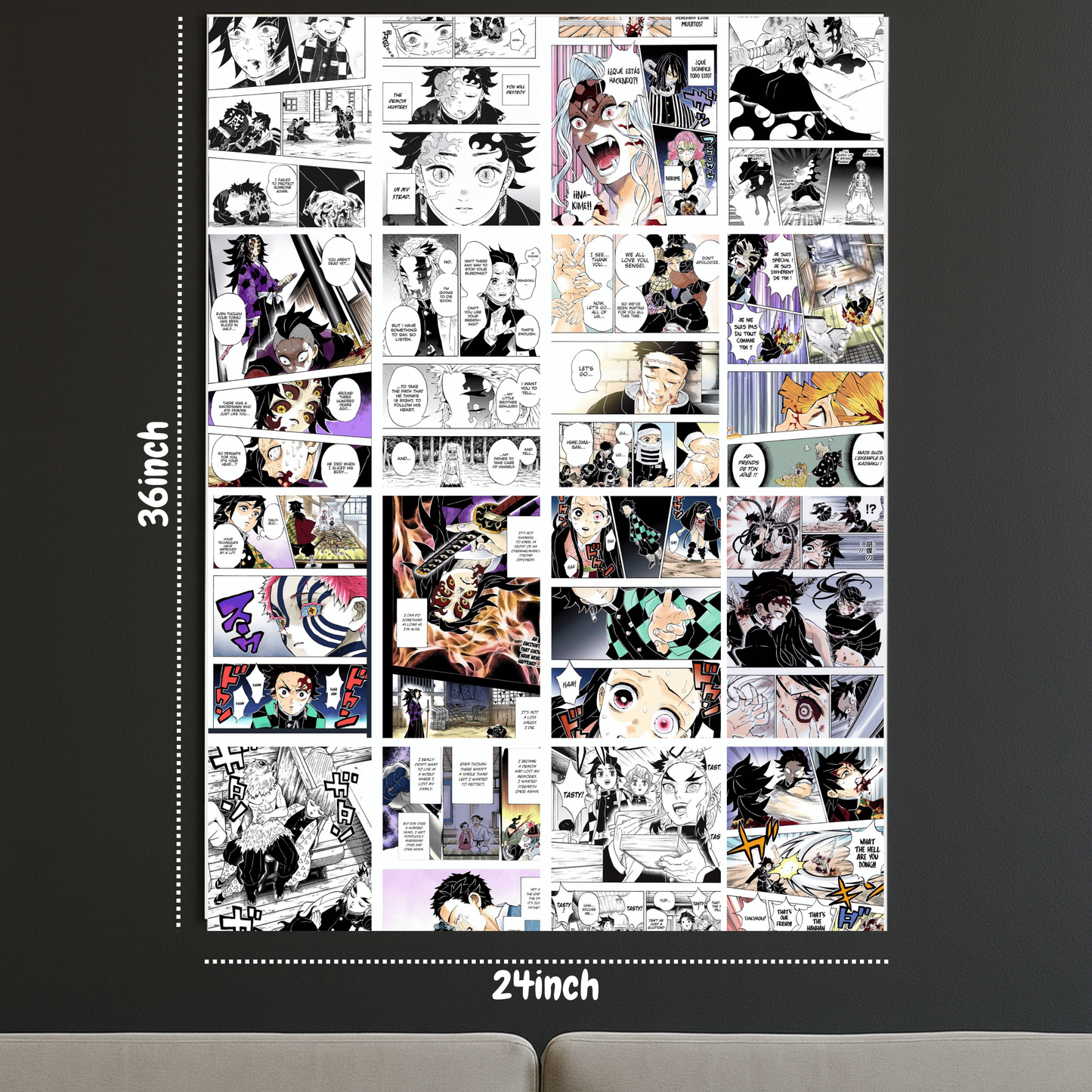 πΌοΈ Demon Slayer Coloured Manga Poster (24 x 36 inches)