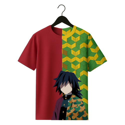 Giyu 💧 Water Hashira Pattern Oversized Tee