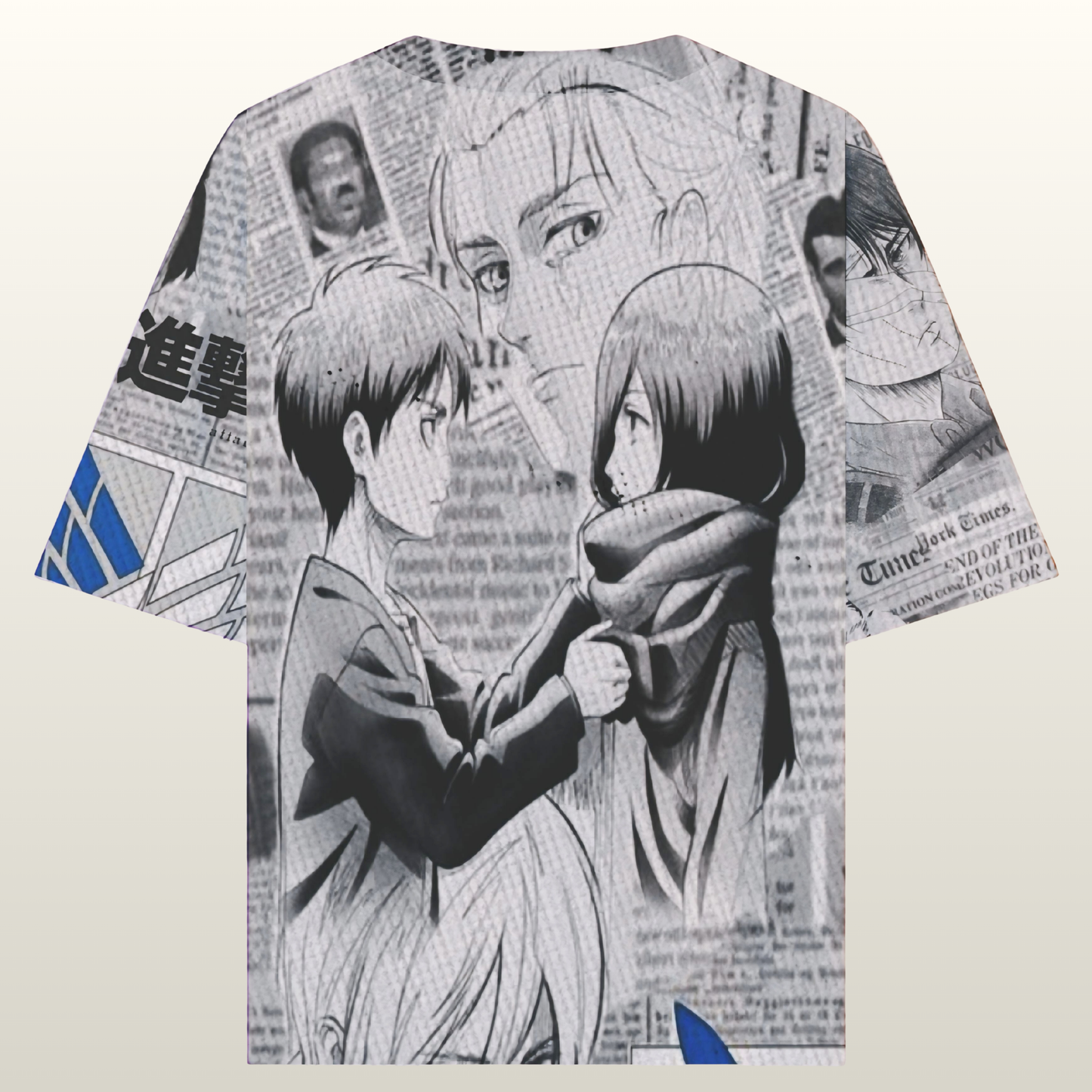 "⚔️ Wings of Freedom – Attack on Titan Oversized Tee"
