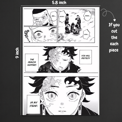 🖼️ Demon Slayer Coloured Manga Poster (24 x 36 inches)