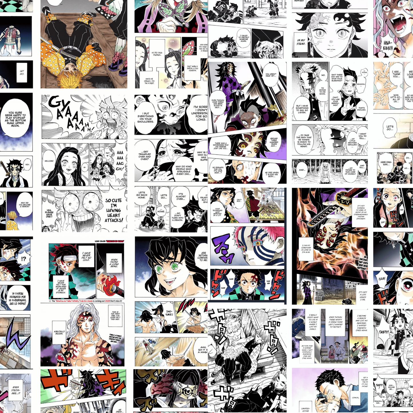 🖼️ Demon Slayer Coloured Manga Poster (24 x 36 inches)