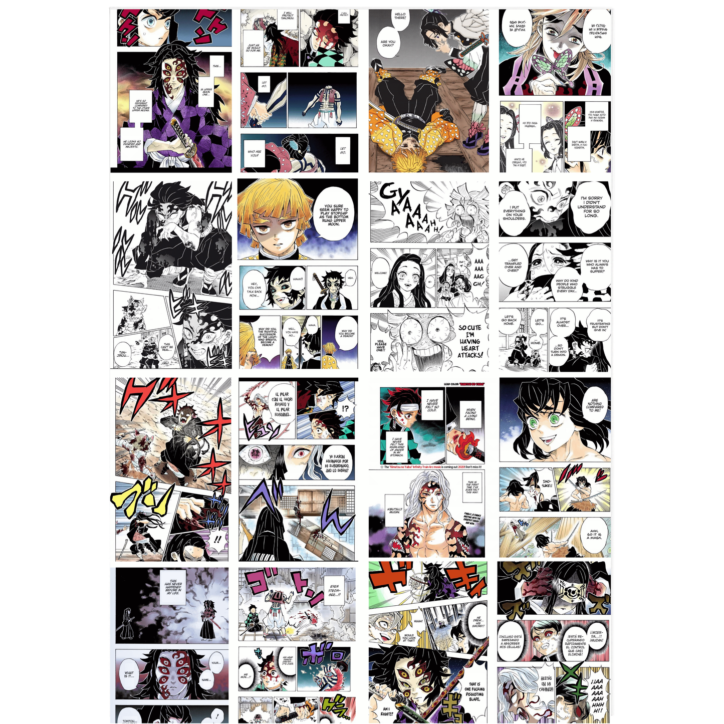 🖼️ Demon Slayer Coloured Manga Poster (24 x 36 inches)