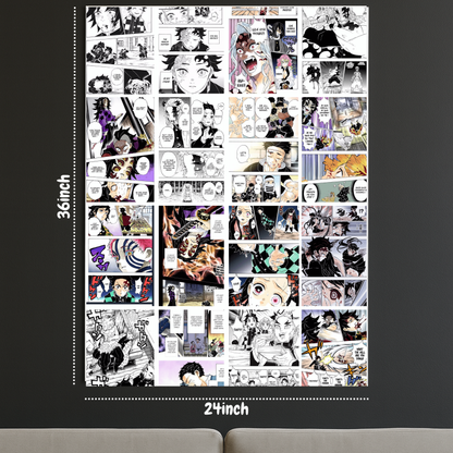 🖼️ Demon Slayer Coloured Manga Poster (24 x 36 inches)