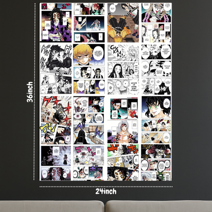 🖼️ Demon Slayer Coloured Manga Poster (24 x 36 inches)