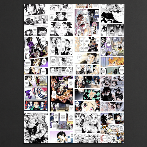 🖼️ Demon Slayer Coloured Manga Poster (24 x 36 inches)